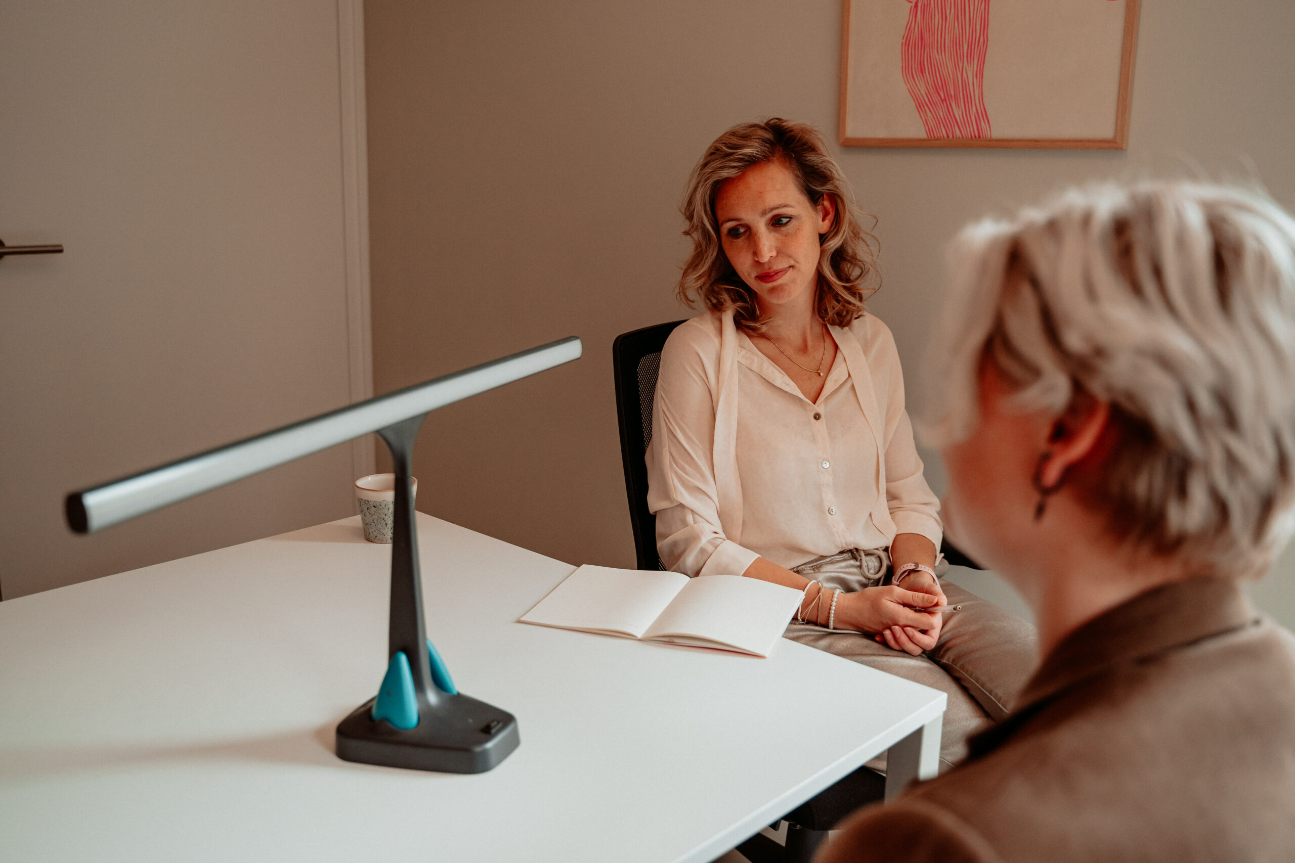 EMDR sessie in Almelo met EMDR lichtkit